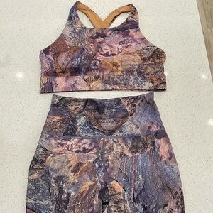 Fabletics Sports Bra and Leggings Workout Set